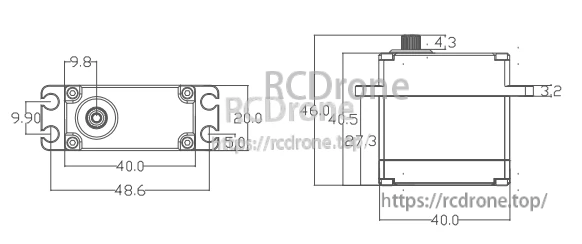 Flashhobby M30DHW 30KG 7V Iron Core Servo