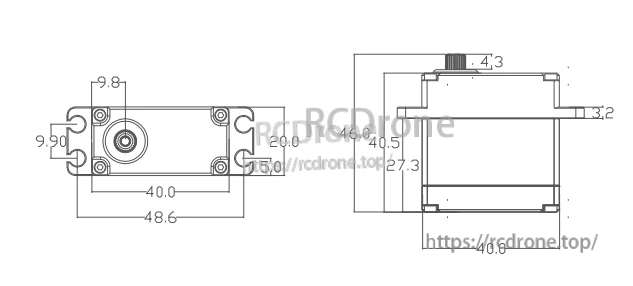 Flashhobby M35BHW 35KG 8.4V Brushless Servo