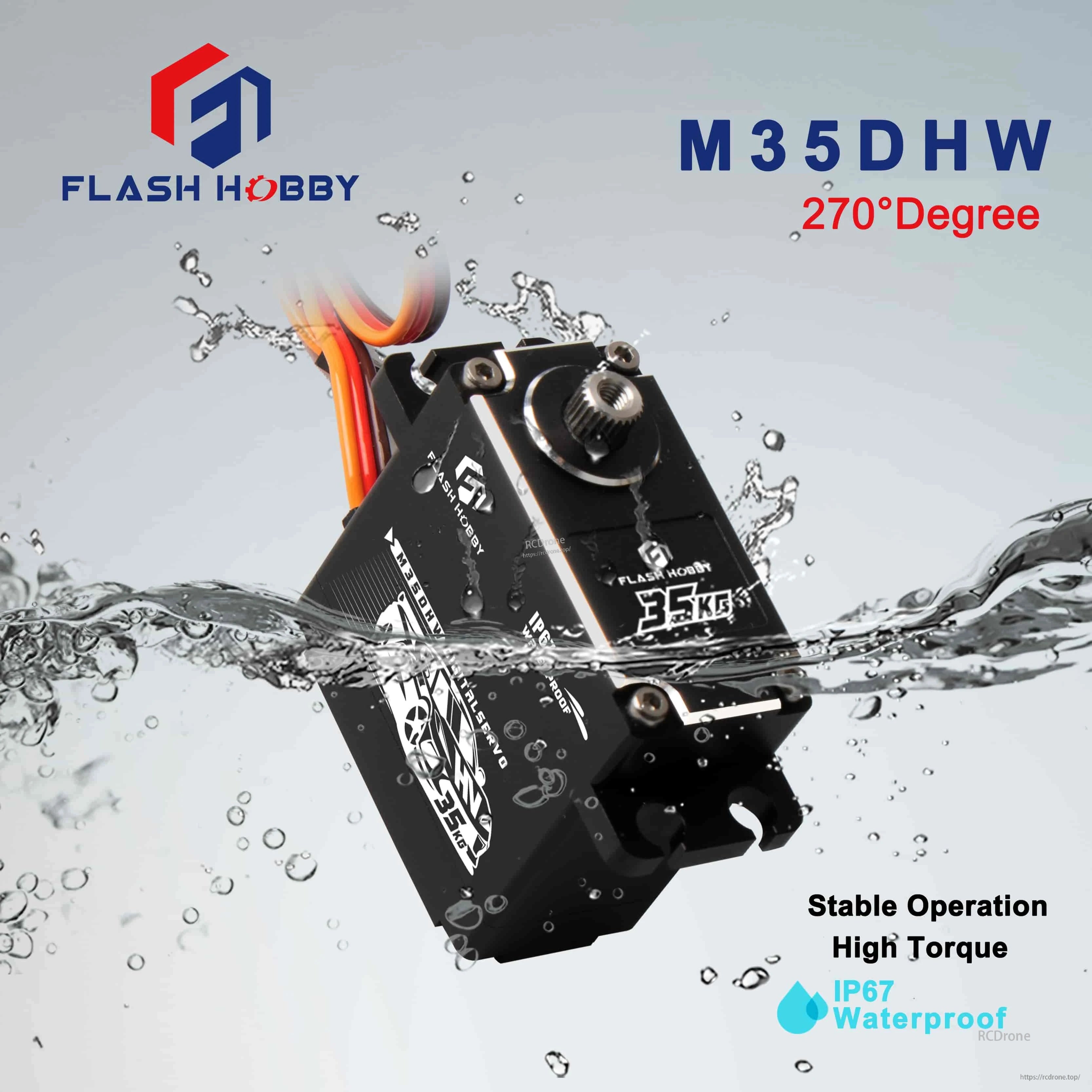 Flashhobby M35DHW 35KG 7.4V Iron Core Servo