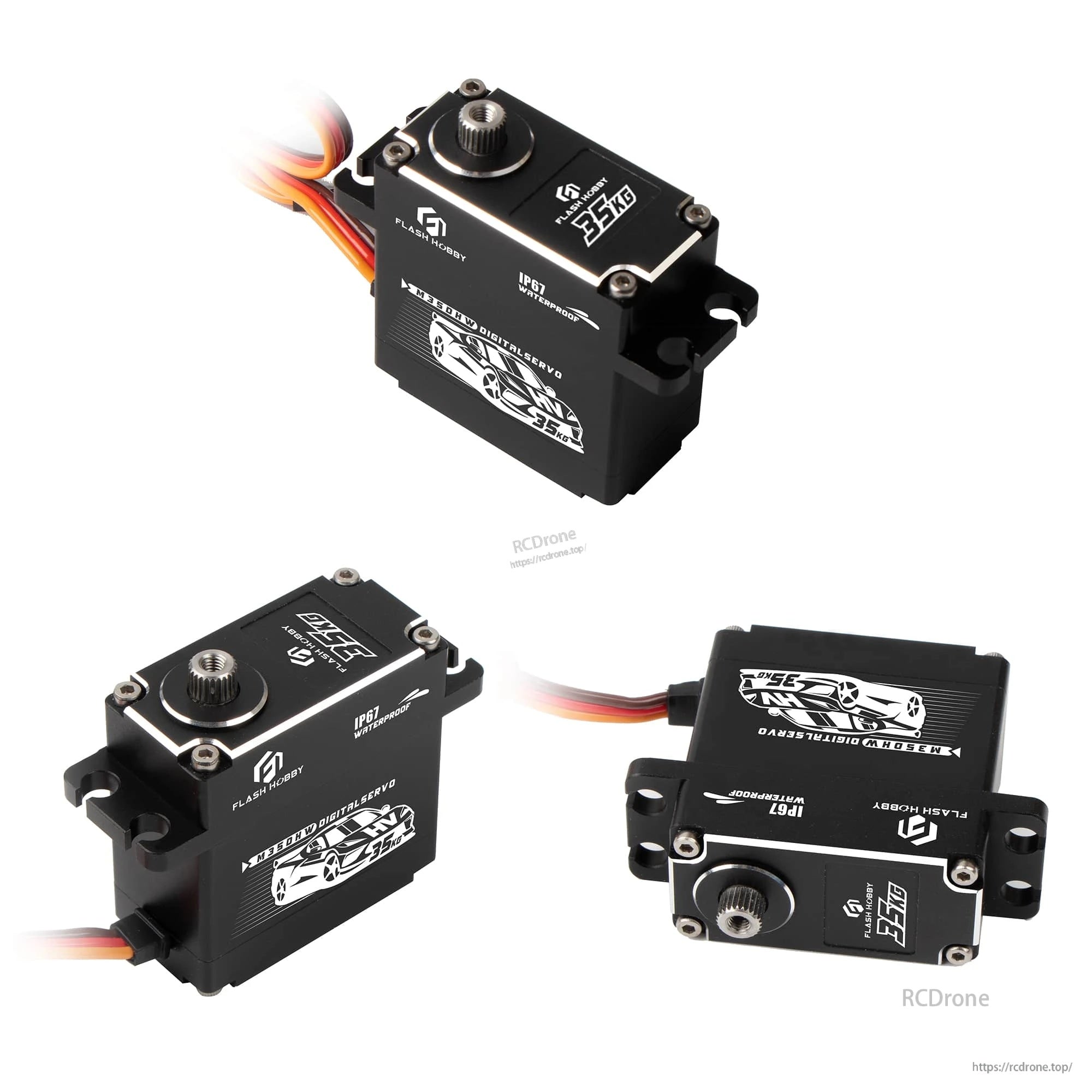 Flashhobby M35DHW 35KG 7.4V Iron Core Servo
