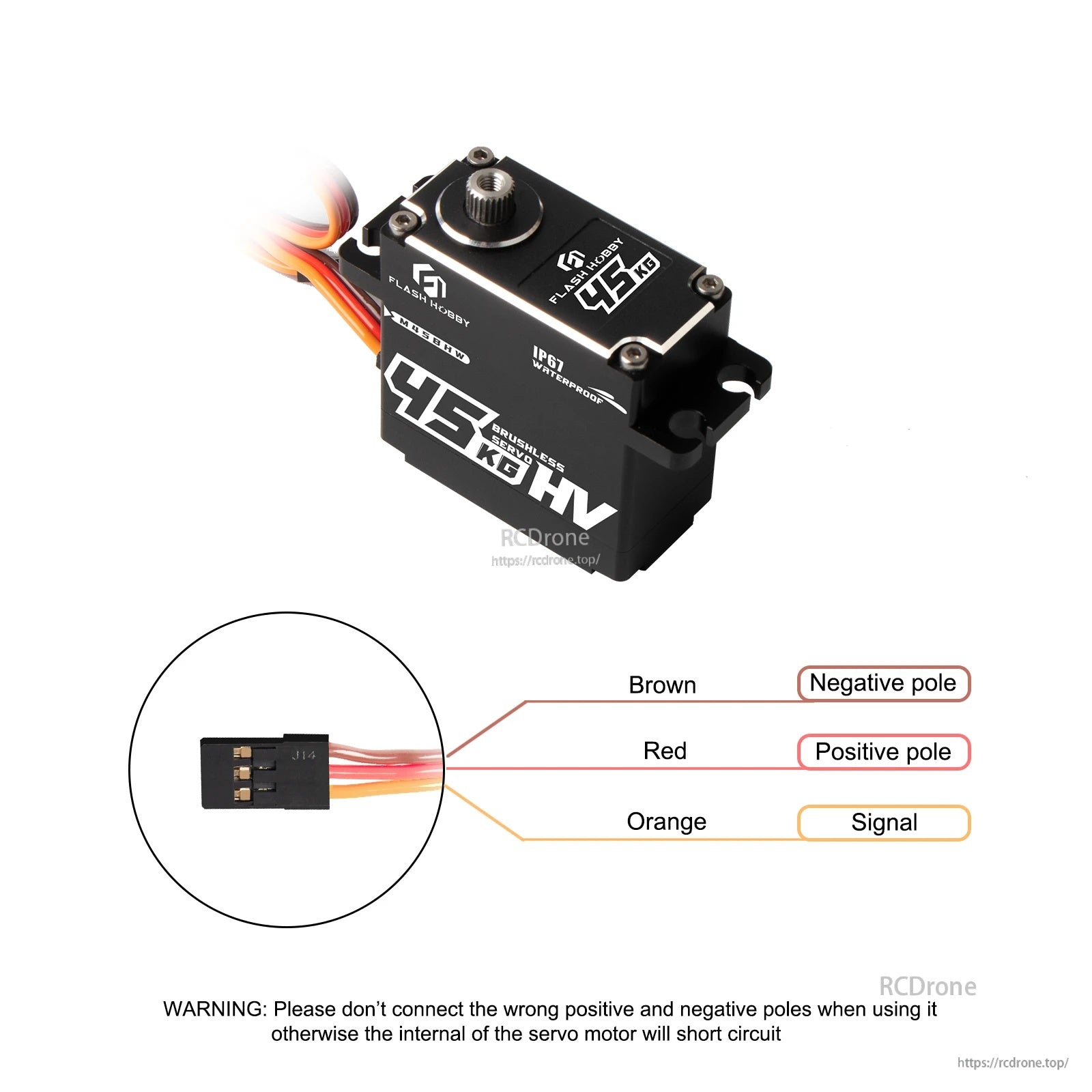 Flashhobby M45BHW 45KV 8.4V Brushless Servo