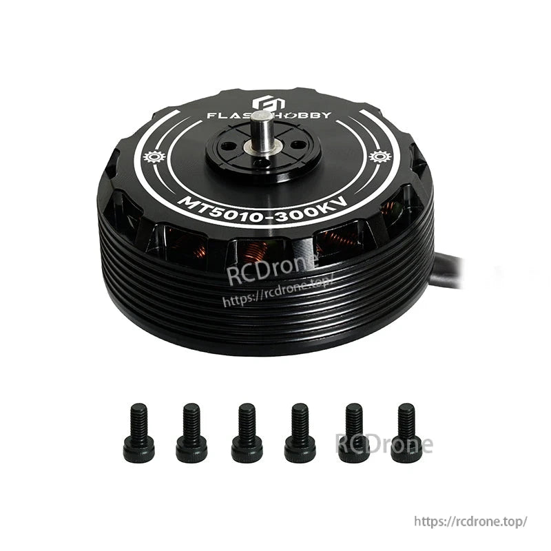 Flashhobby MT5010-300KV Brushless DC Motor, Flashhobby MT5010 300KV brushless DC motor with top-mounted shaft and included mounting screws