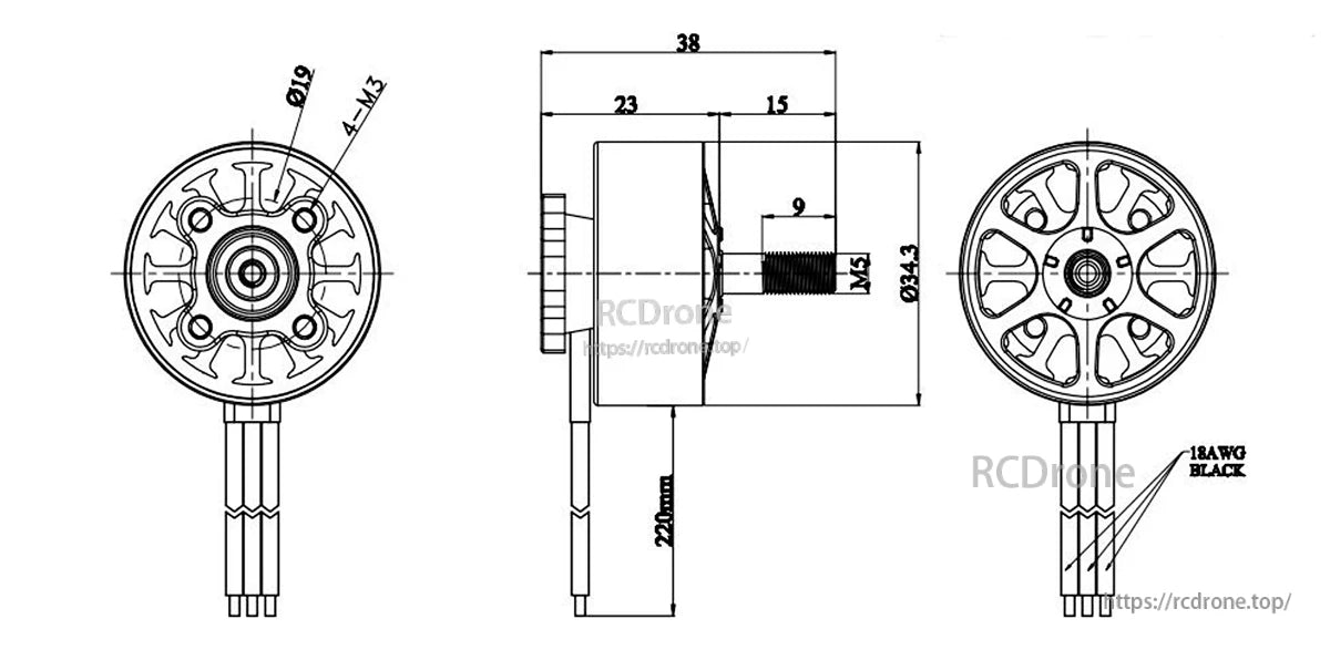 Flashhobby Mars 2808 1100KV BLDC Motor