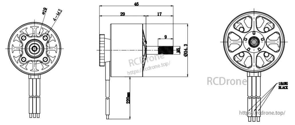 Flashhobby Mars 2814 730KV 830KV BLDC Motor