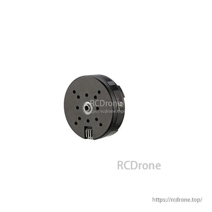 Flashhoby BGM5208-75T gimbal motor with round black housing, center bearing and multi-hole mounting face
