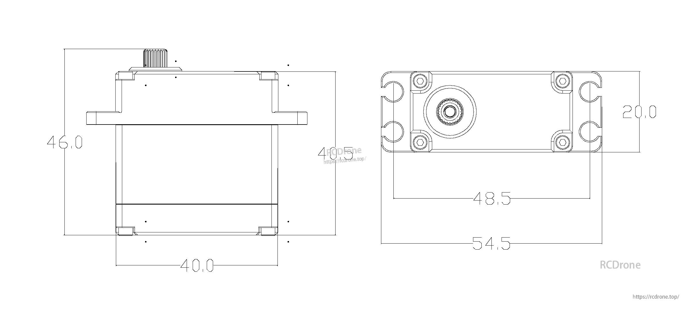 Flashhoby M50BHW 50KG 14V Brushless Servo