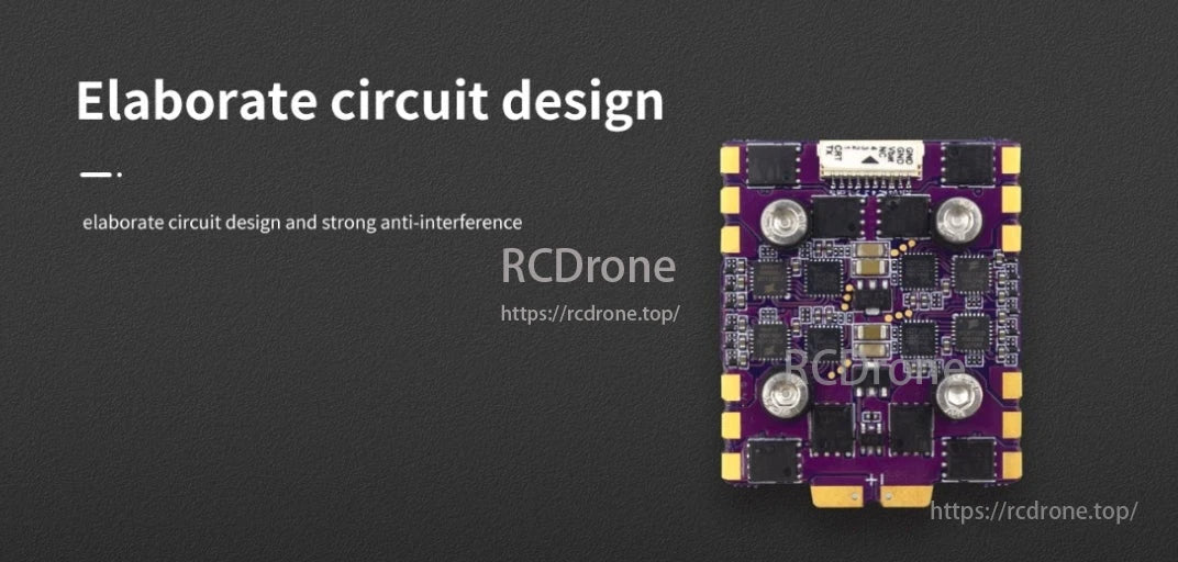 FlyColor Raptor Mini FPV Drone, The FlyColor Raptor Mini Tower TR20 F722 features advanced circuitry and strong anti-interference capabilities.