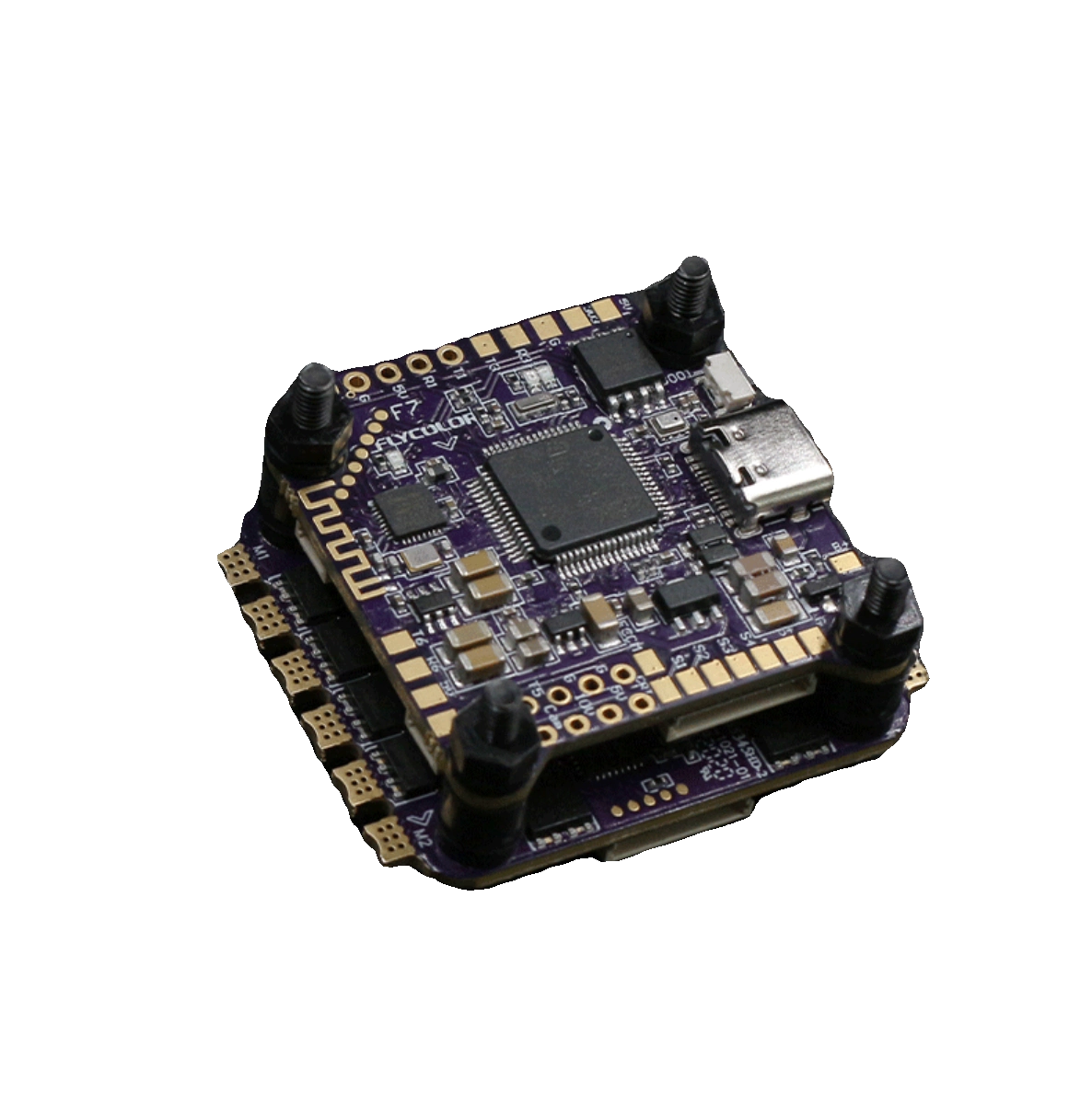 FlyColor X-Tower 2 F7 60A Stack for FPV Drone | STM32F722 | 3-6S | 30.5x30.5mm / 20x20mm Mount