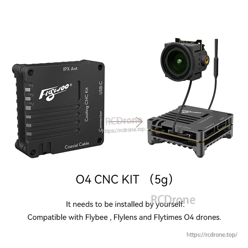 FlyLens 75 / 85 Frame Parts CollectionFlywoo O4 Air Unit Cooling CNC Kit for Flybee \ Flylens \ Flytimes