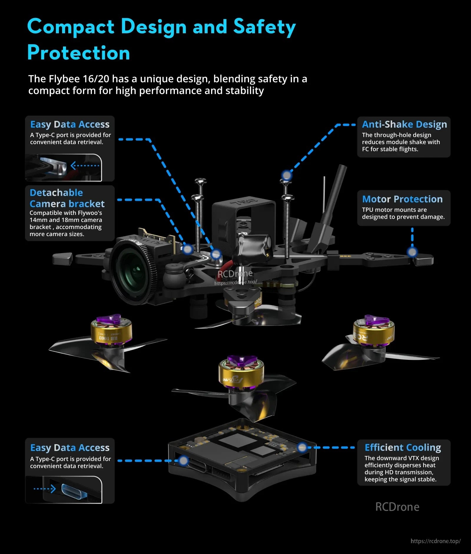 Flybee 16 HDZero 2S Ultralight FPV Drone