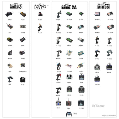 Flysky Noble NB4 2.4G 4CH Radiosändare - Fjärrkontroll med FGR4 FGR4S-mottagare AFHDS 3-protokoll för RC-bilbåtsmodeller