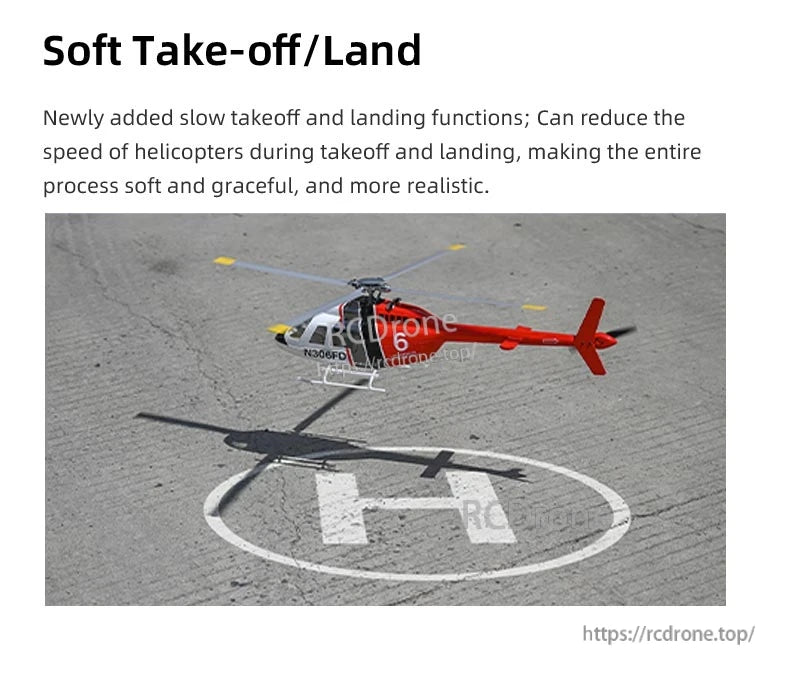 Flywing Bell‑206 V4 RC Helicopter, Flywing Bell-206 V4 RC helicopter with advanced features and specifications.