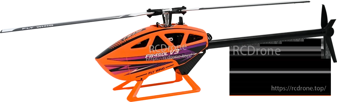 Flywing FW450L V3 RC Helicopter, Flywing FW450L V3: 72cm, 800g RC helicopter with 25-min flight, M10 GPS stabilization, RTH, and ACE system for enhanced stability and control.