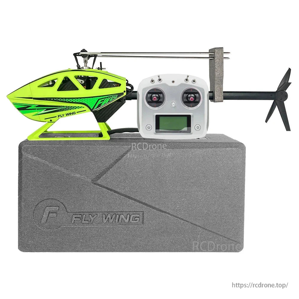Flywing FW450L V3 RC Helicopter, Flywing FW450L V3: 72cm, 800g RC helicopter with GPS stabilization, ACE system, return-to-home, and 25-minute flight time.
