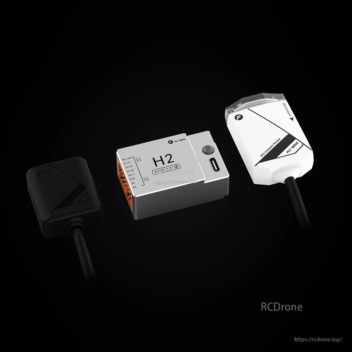 Flywing H2 Helicopter Flight Control FBL Gyro (H1 Upgraded Version) with Dual GPS, CAN Bus, 12S Voltage Detection