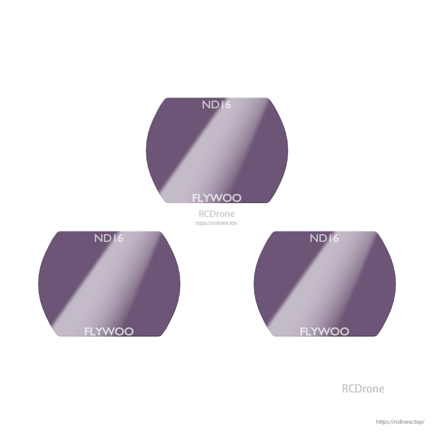 Flywoo 0.3g ND Filter, Flywoo ND16 camera ND filter, lightweight purple lens filter with Flywoo logo for small FPV setups