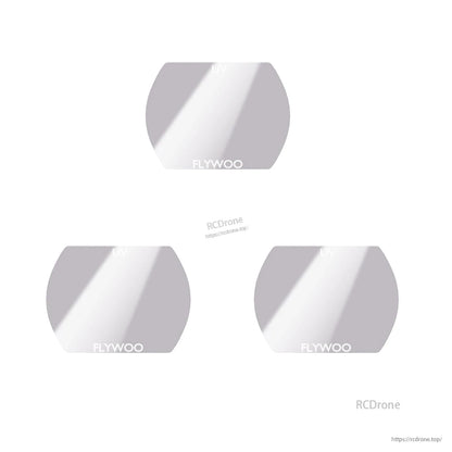 Flywoo 0.3g ND Filter, Three lightweight Flywoo camera lens filters labeled “UV” with FLYWOO branding on a white background