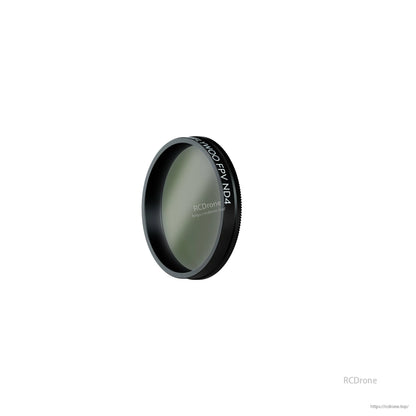 Flywoo Action Camera ND Filter, Flywoo action camera ND24 filter with black round frame and tinted glass element