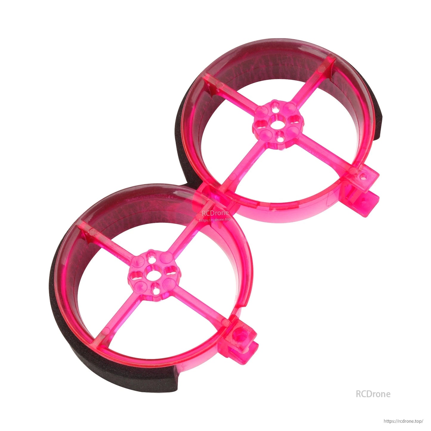 Pair of pink 2-inch duct/prop guard replacement parts for Flywoo CineRace20 V2 HD drone frame