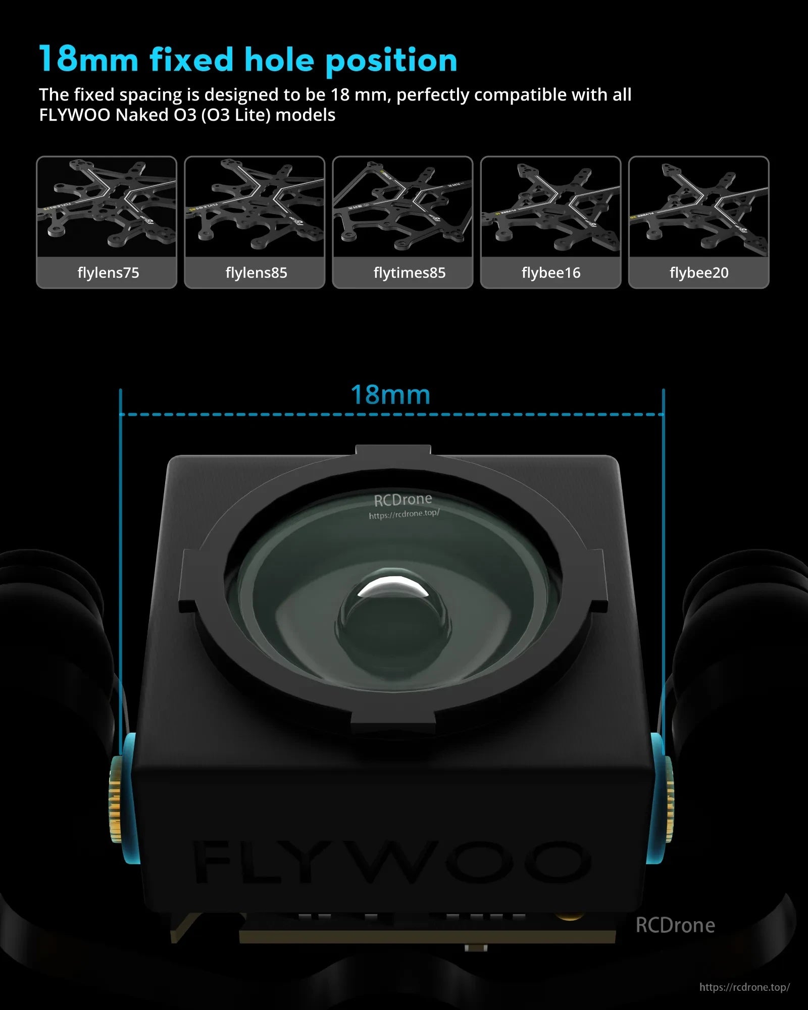 Flywoo DJI O4 Camera Shell Set (Black\Red\Yellow\purple)