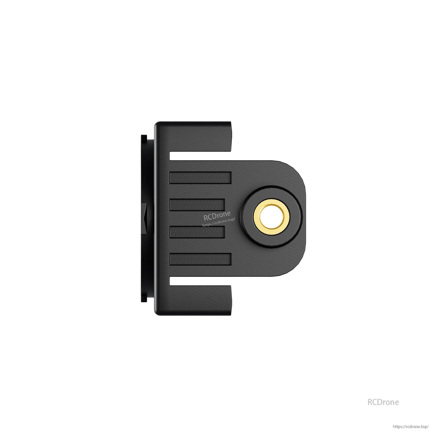 Black Flywoo DJI O4 FPV camera shell set with ribbed protective housing and 18mm mounting hole