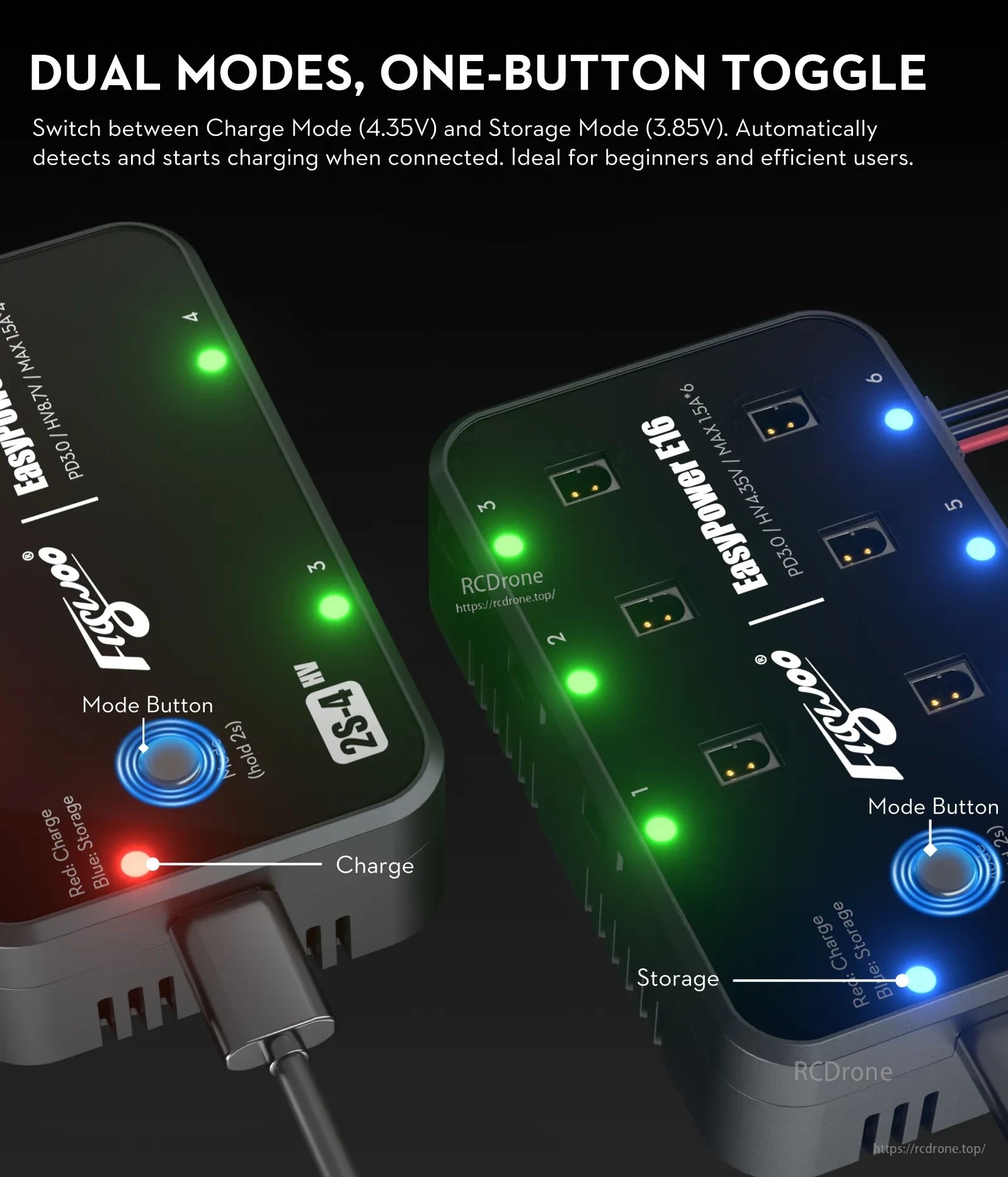 Flywoo EasyPower E16 / E24 1S / 2S Battery charger
