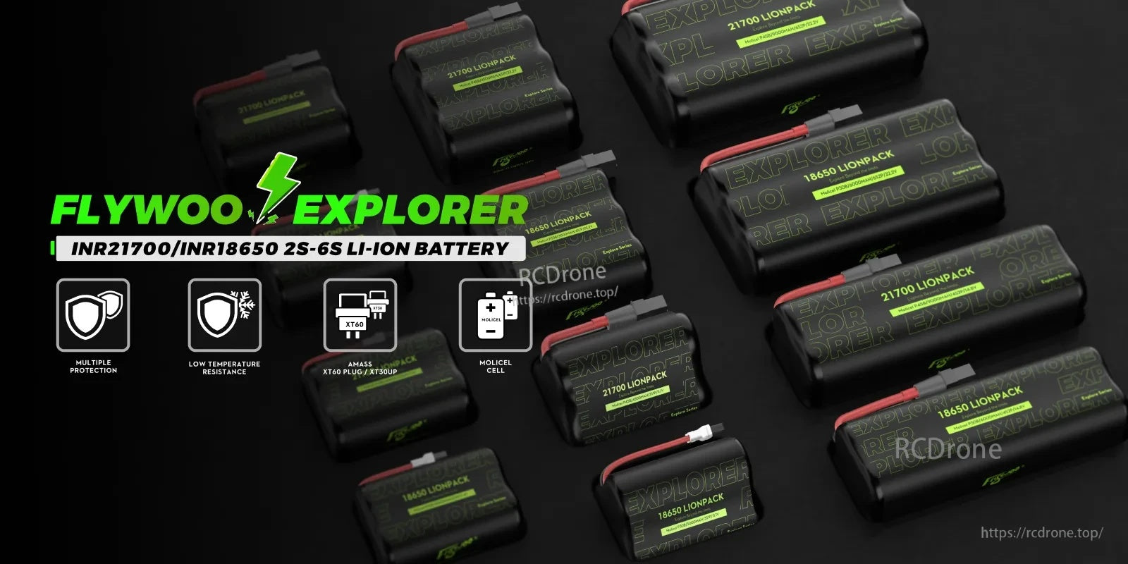 Flywoo Explorer BAK P45D 21700 2S1P 4500mAh Lionpack Battery