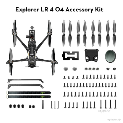 Flywoo Explorer LR 4 O4 4S Sub250 4-Inch Micro Long Range FPV Drone with DJI O4 Air Unit 4K/60FPS