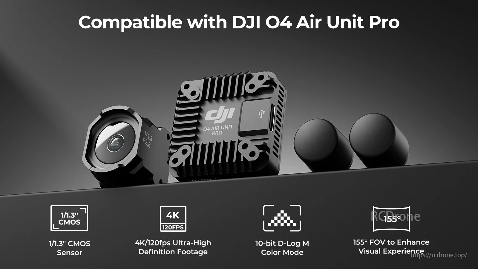 Flywoo Explorer LR 4K FPV Drone, DJI O4 Air Unit Pro-compatible drone with 1/1.3" CMOS, 4K/120fps, 10-bit D-Log M, and 155° FOV for superior visuals.