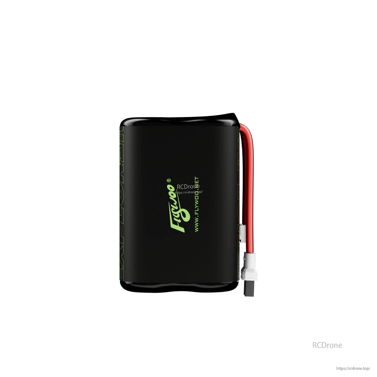 Flywoo Explorer Li-ion battery pack with black shrink wrap, red power lead, and XT30UP connector