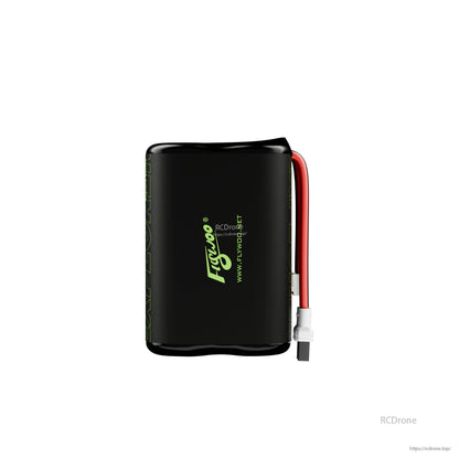 Flywoo Explorer Li-ion battery pack with black shrink wrap, red power lead, and XT30UP connector