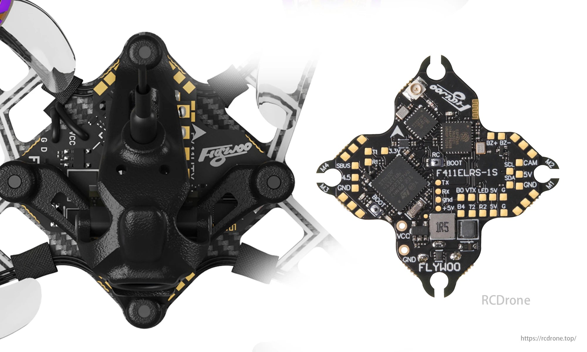 Flywoo Firefly 1S FPV Drone, Flywoo Firefly 1S: Compact drone with F411ELRS-1S controller for advanced, agile FPV flights.