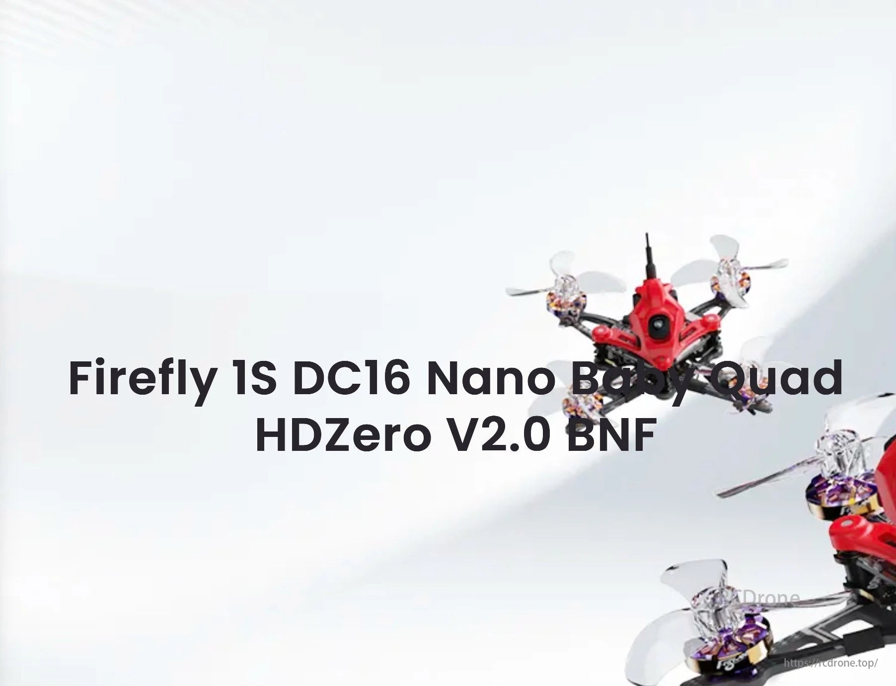 Flywoo Firefly 1S FPV Drone, Designed for durability and modularity, this product features a new canopy design, thickened base, and enhanced motor protection.