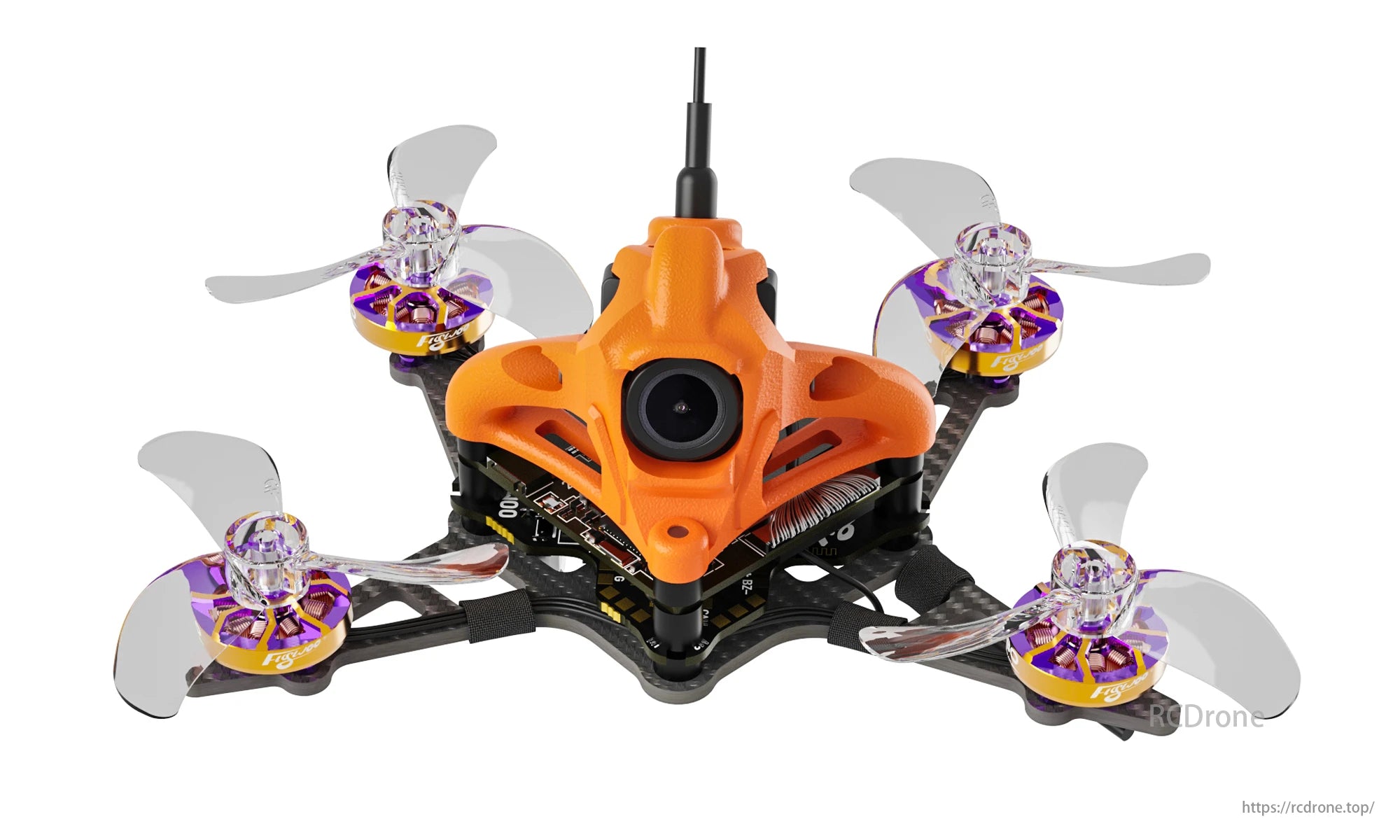 Flywoo Firefly 1S DC16 Nano Baby V2 1.6-Inch FPV, Quadcopter has a more stable and durable design due to its thicker bottom plate and extended motor protection.