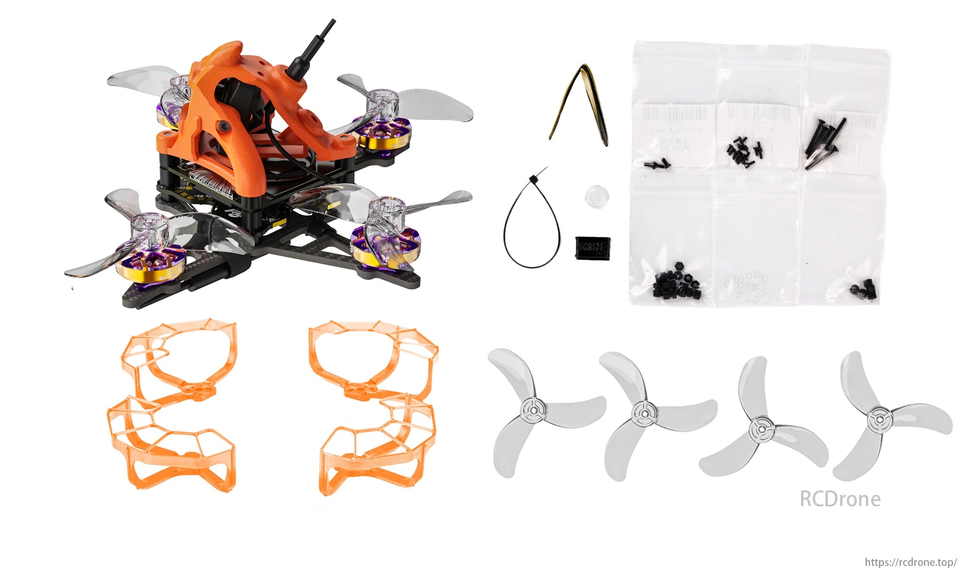 Flywoo Firefly 1S DC16 Nano Baby V2 1.6-Inch FPV, The DC16 frame features a dead cat design for a clear FPV view, longer arms for balance, and improved aerodynamics.