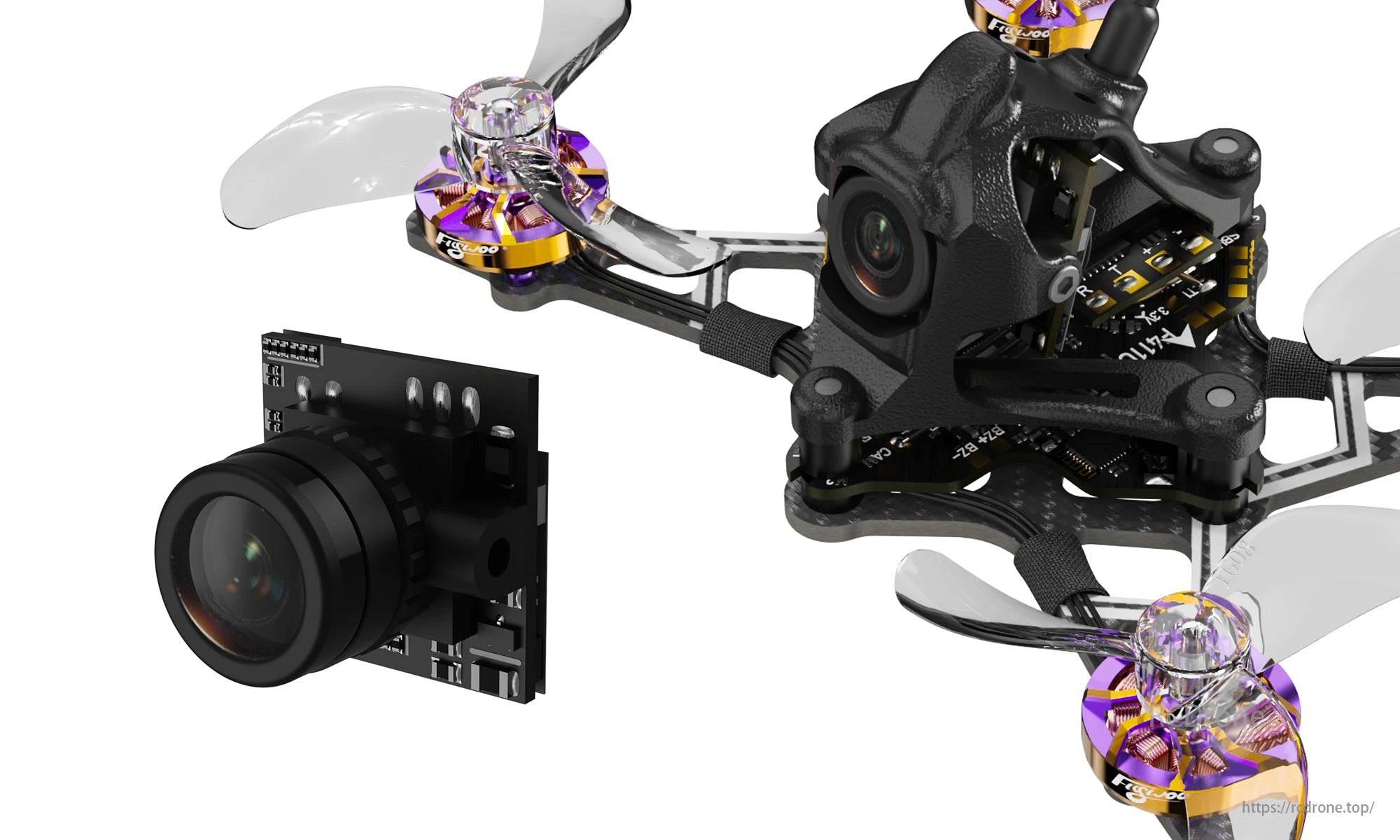 Flywoo Firefly 1S FPV Drone, The drone supports flight times up to 7 minutes at 26g, ideal for racing and freestyle in tight environments.