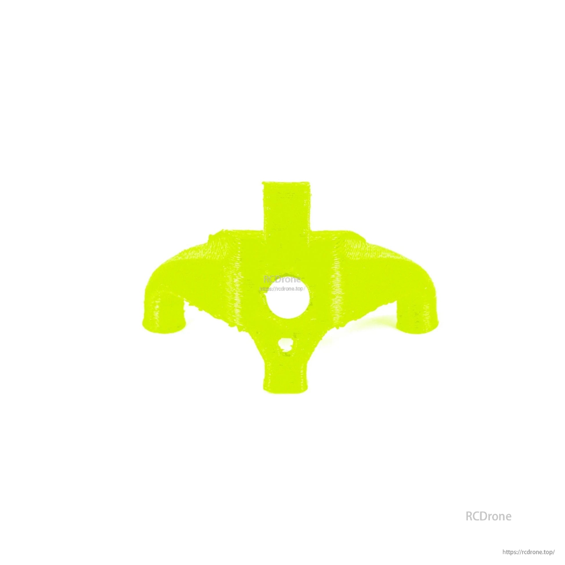 Neon yellow TPU canopy mount for Flywoo Firefly Nano Baby 20, with camera opening and four mounting posts