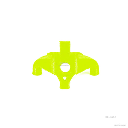 Neon yellow TPU canopy mount for Flywoo Firefly Nano Baby 20, with camera opening and four mounting posts
