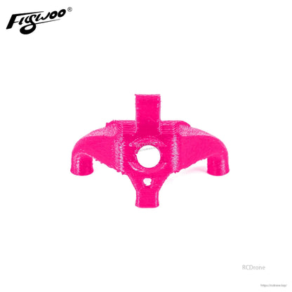 Pink TPU canopy mount for Flywoo Firefly 2S Nano Baby 20 with central camera opening and four standoffs