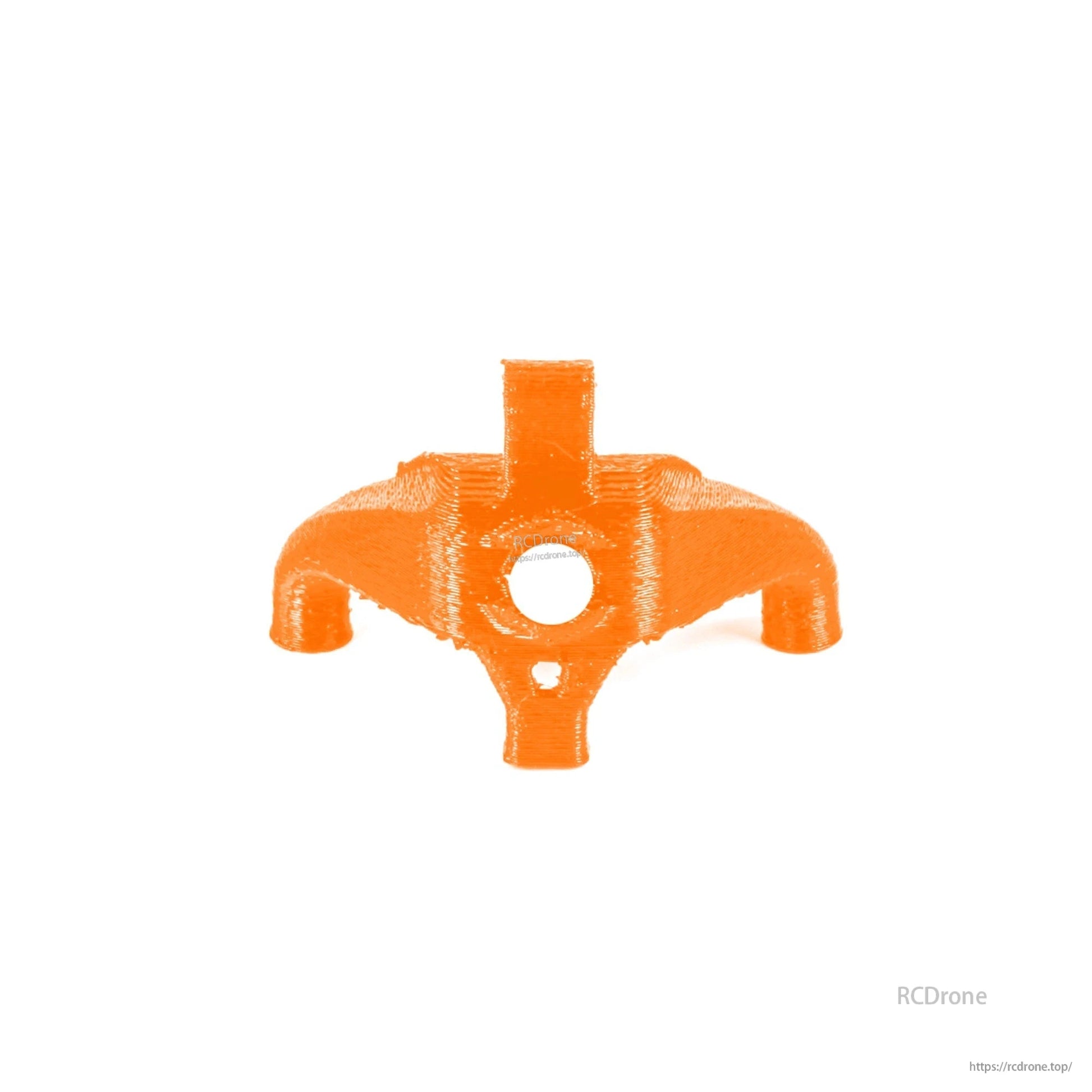 Orange TPU canopy mount bracket for Flywoo Firefly 2S Nano Baby 20, with central camera opening and four tabs