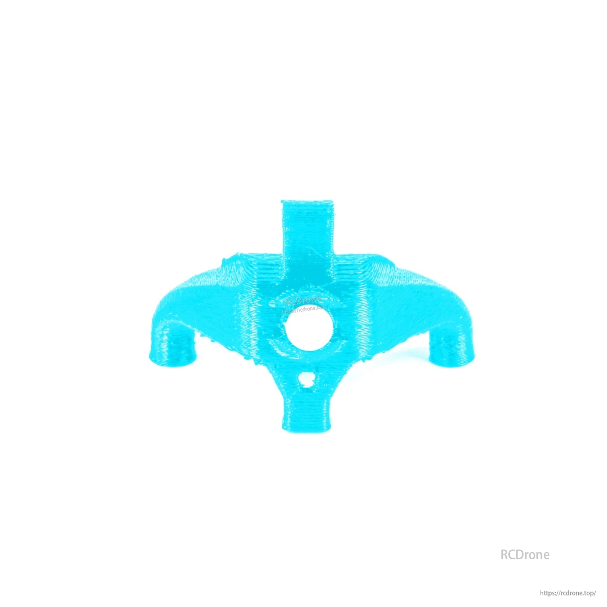 Blue TPU canopy mount for Flywoo Firefly 2S Nano Baby 20, with central camera opening and mounting posts