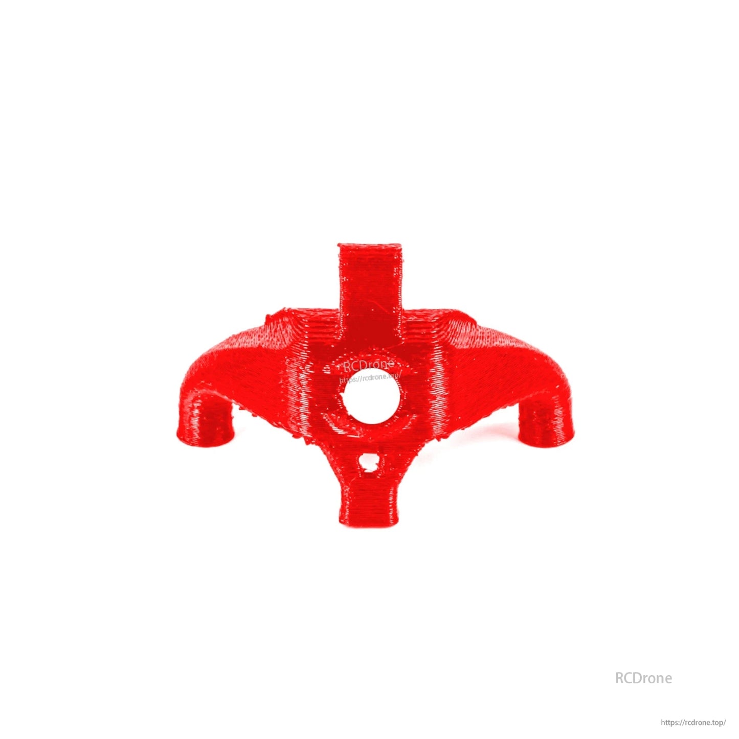 Red TPU canopy mount for Flywoo Firefly Nano Baby 20 analog setup with central camera opening and mounting legs