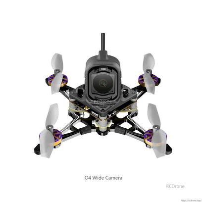Flywoo Firefly18 1S Nano Baby V3 tiny quadcopter with DJI O4 wide camera and four propellers
