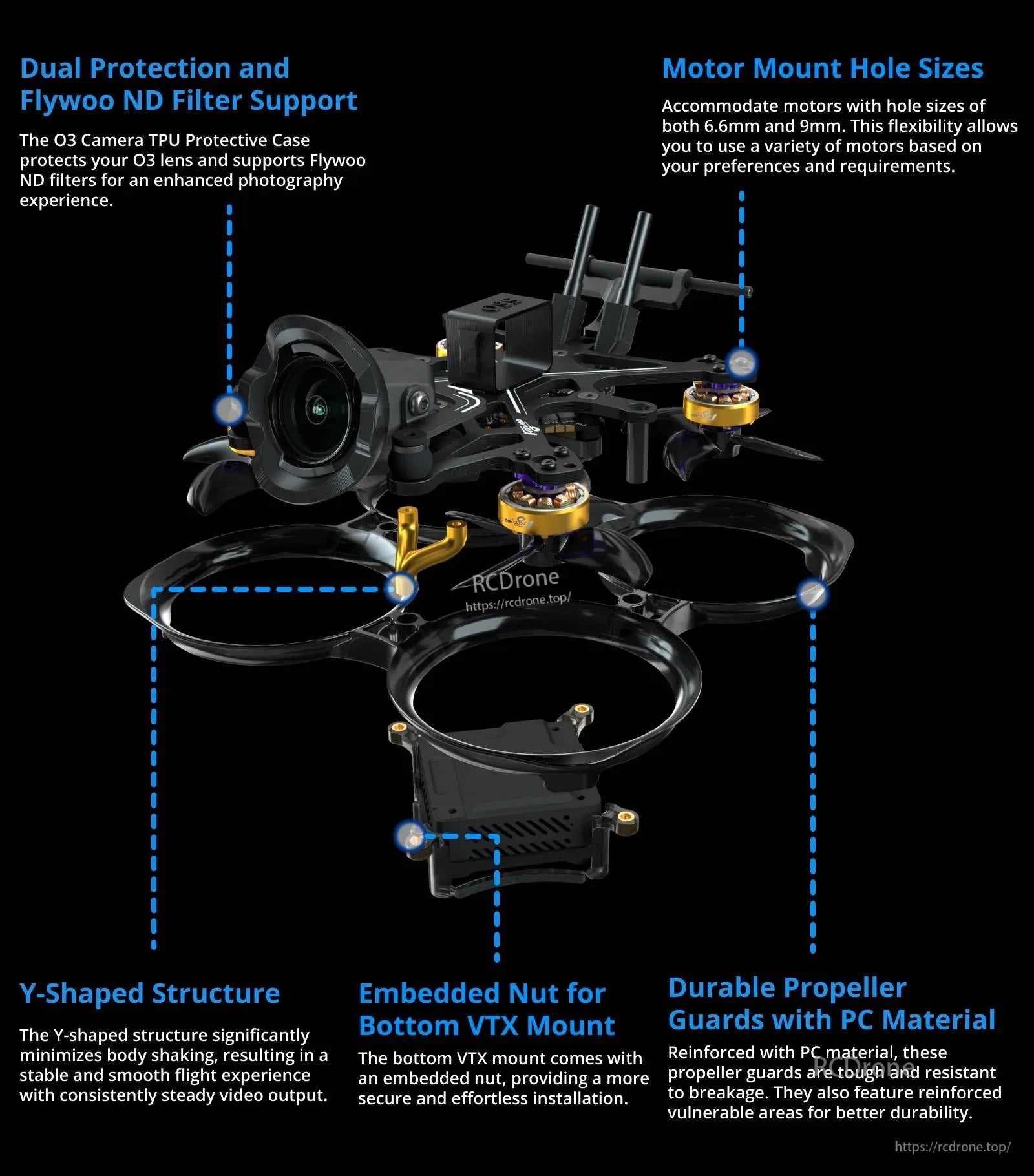 Flywoo FlyLens 75 HD Walksnail 2S Brushless Whoop FPV Drone V1.3
