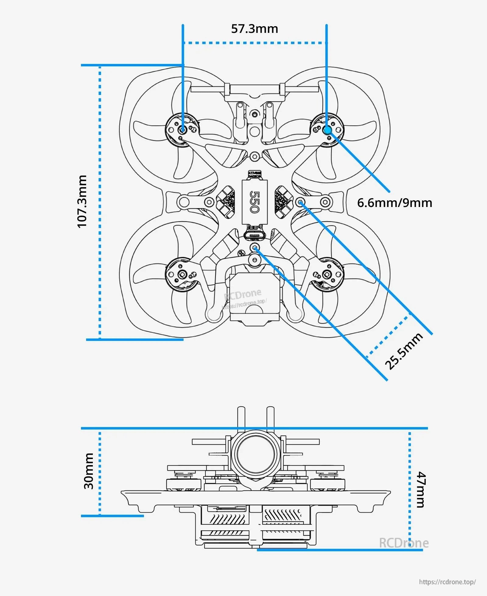 Flywoo FlyLens 75 O3 Drone kit 2S Brushless Whoop FPV Drone V1.3