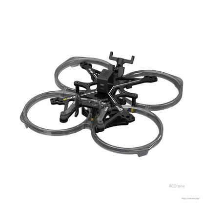 Flywoo FlyLens 85 2-inch whoop drone frame kit with four translucent duct rings and black mounting plates