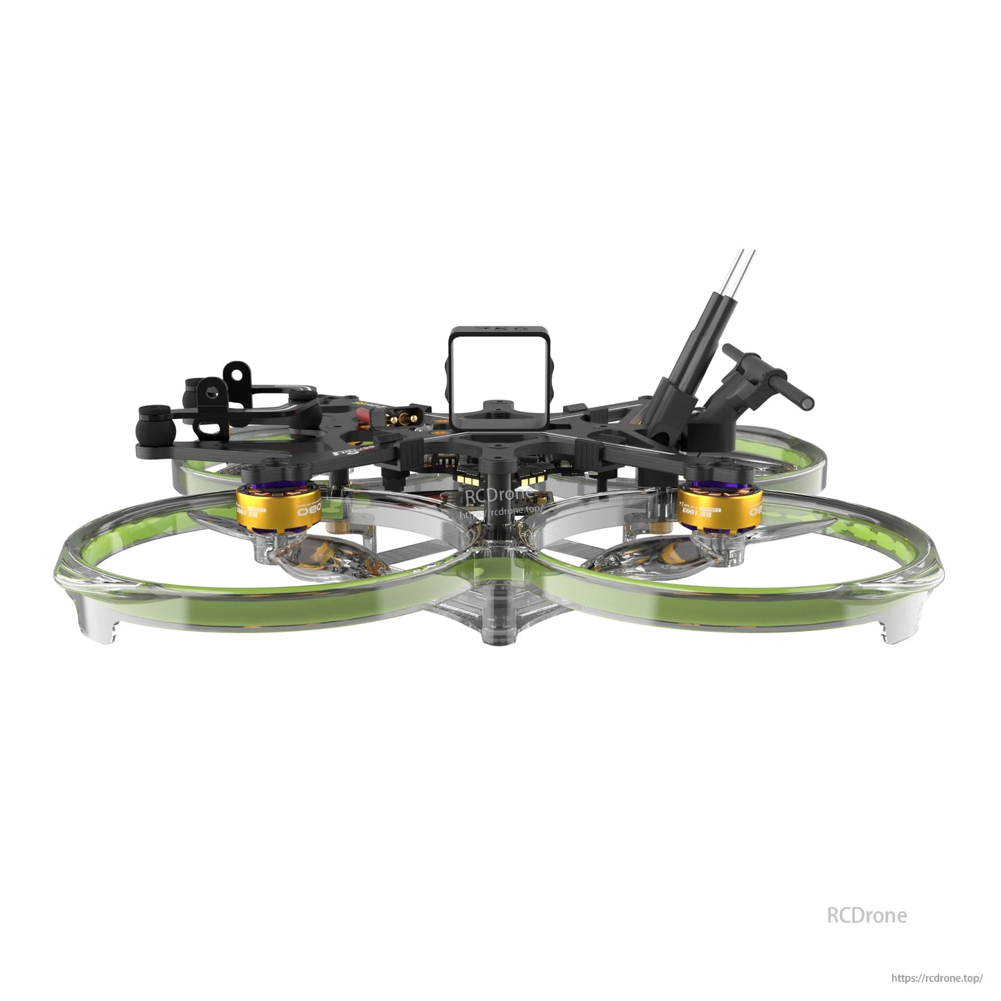 Flywoo FlyLens 85 2S brushless whoop drone frame with ducted guards, four motors, and 20mm camera mount