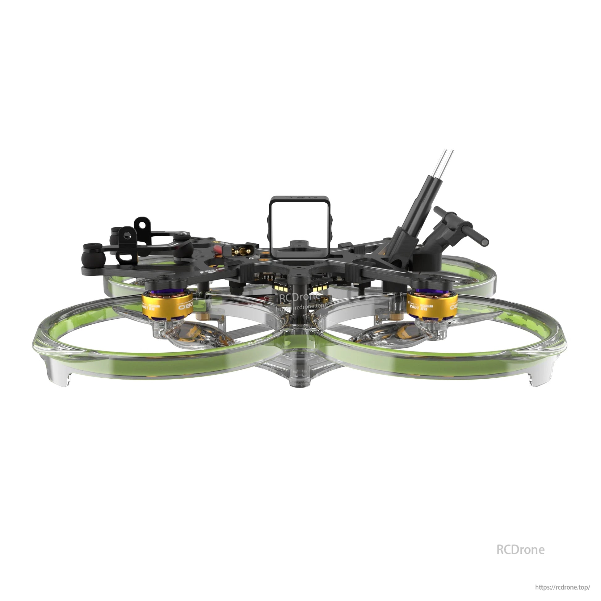 Flywoo FlyLens 85 2S brushless whoop drone frame with ducted guards, four motors, and 20mm camera mount