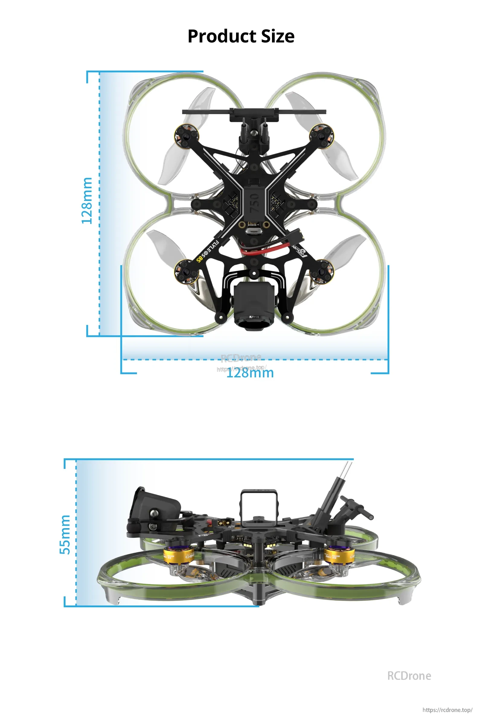 Flywoo FlyLens 85 HD 2S Walksnail Whoop Fpv drone V1.3