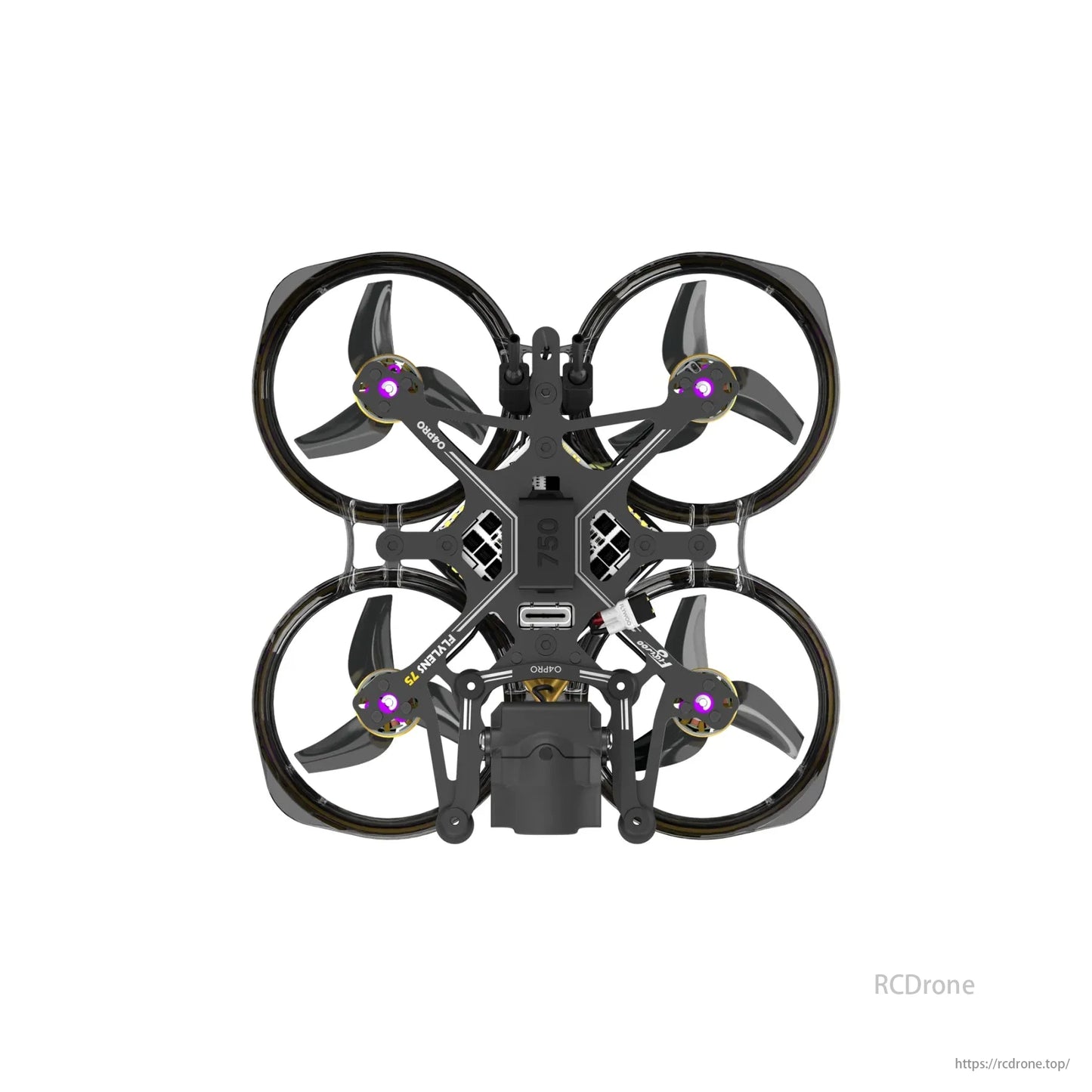 Flywoo Flylens 75 HD O4 PRO 2S 1.6-Inch Whoop FPV, Flywoo Flylens 75 HD O4 PRO 2S FPV drone with DJI O4 Air Unit Pro, F405 FC, compact design, and advanced technology.